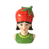 Hectarul - Vaza rosu/verde din portelan 16,3 cm Strawberry Boltze